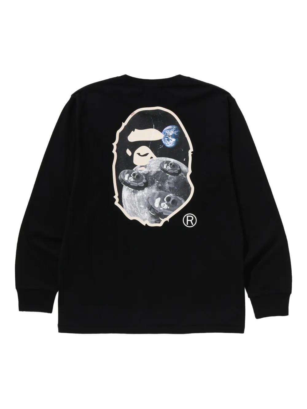 A BATHING APE® long-sleeve graphic T-shirt detail